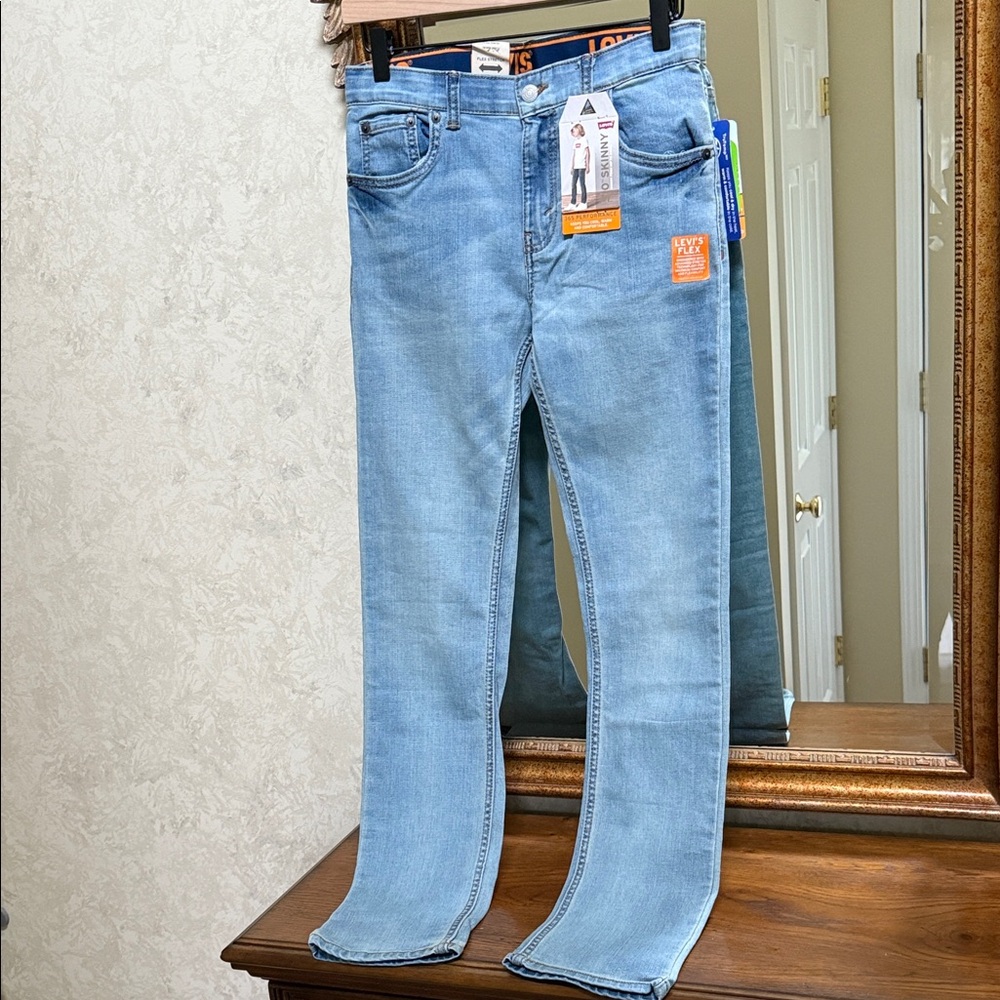 Levi's 510 skinny boys 365 Performance Blue Jeans. Size 18 Reg 29x31.